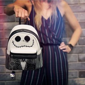 NWT Disney Nightmare Before Christmas Jack Skellington Loungefly Mini BackPack
